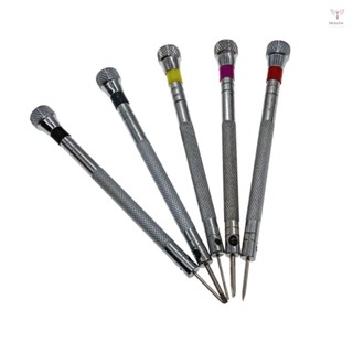 Toyutw)5 件迷你螺絲刀帶 5 件螺絲刀頭套裝拆卸維修工具適用於手機/筆記本電腦/手錶