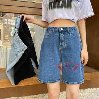 複古牛仔五分褲女夏季年新款ins潮高腰顯瘦小個子直筒中褲薄 MPE6