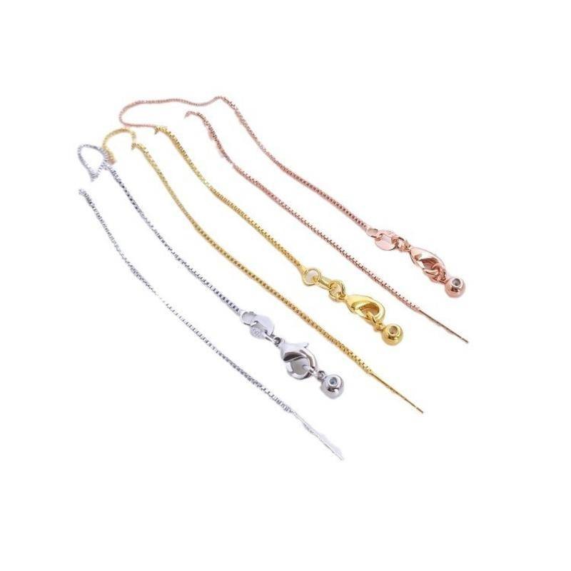 宏雲Hongyun-Ala新品-保色鍍18k金項鍊女玫瑰金白金色鎖骨鏈細款可調節手鍊o字鏈