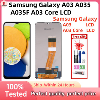 SAMSUNG 適用於顯示屏三星 Galaxy A03 A035 A035F A03 Core LCD 觸控式螢幕更換
