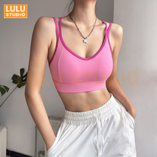 LULU【一體式美背】 歐美高強度運動內衣 無鋼圈 防震速乾 瑜珈上衣 瑜珈內搭 專業健身文胸 跑步訓練普拉提 SY39