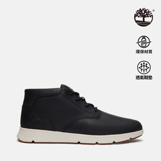 Timberland 男款黑色中筒休閒鞋|A6C7TW02