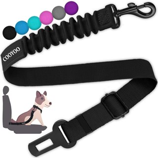 Dog Seat Belt,可伸縮 Dog Car Harness 安全帶,適用於汽車可調節尼龍寵物安全安全帶重型和彈性