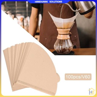 一個兩個杯子咖啡濾紙濾紙V60 2-4杯100 PCS V02
