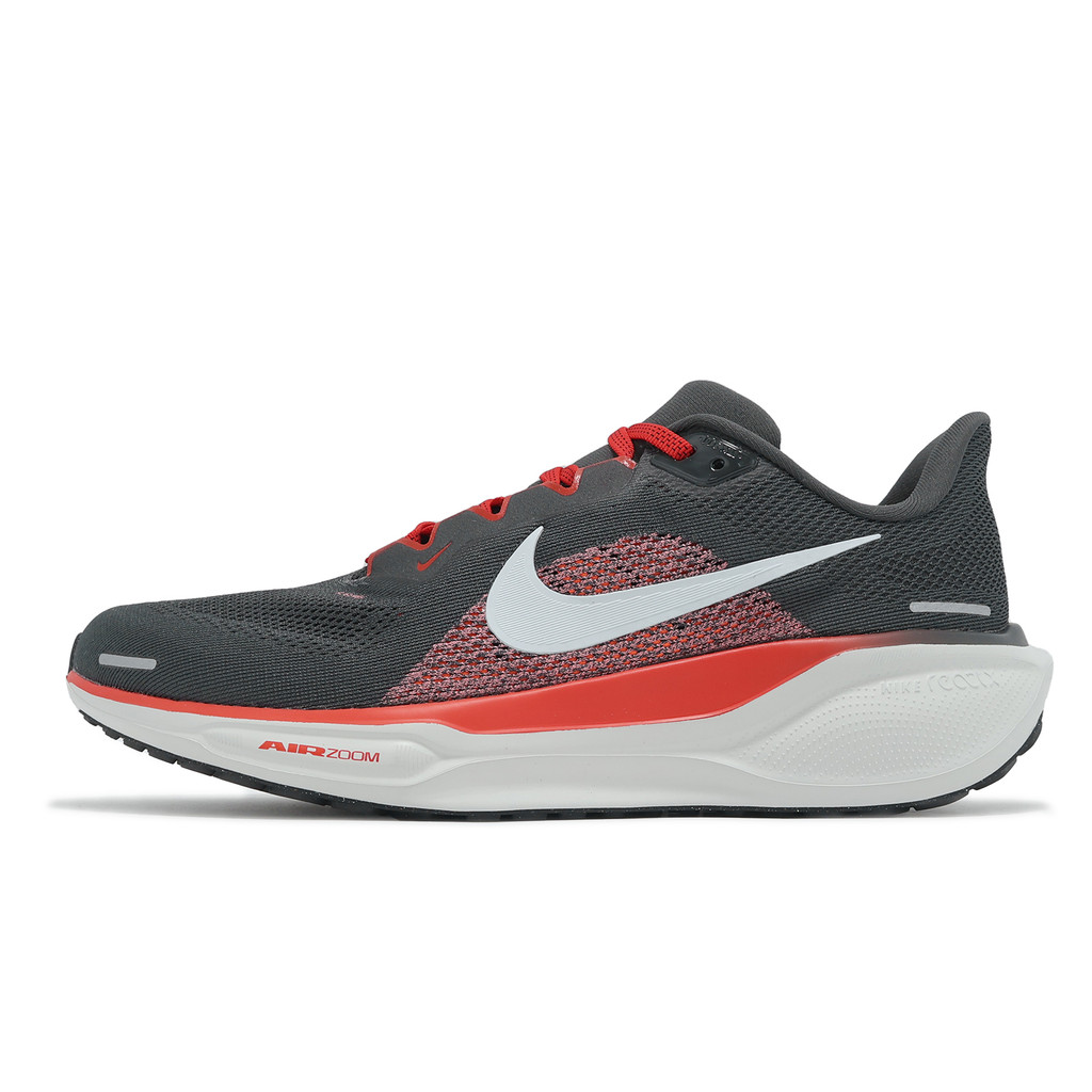 Nike 慢跑鞋 Air Zoom Pegasus 41 男鞋 寬楦 灰 紅 小飛馬  [ACS] FN4932-005