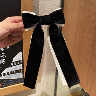 【⭕關注打折⭕】小香風絲絨蝴蝶結髮夾 彈簧夾韓國東大門精緻高級感後腦勺馬尾髮夾 髮夾 髮飾 頭飾 頭夾 夾子 鯊魚夾