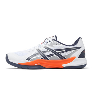 Asics 羽球鞋 Powerbreak FF 男鞋 白 橘 低筒 亞瑟士 運動鞋 [ACS] 1071A101102
