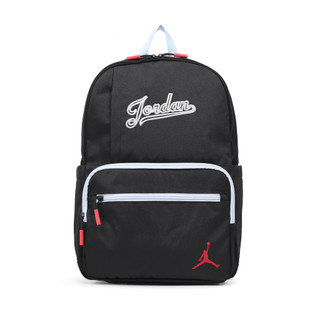 Nike 後背包 Jordan School 黑 白 書包 水瓶側袋 多夾層 [ACS] JD2533160GS-001