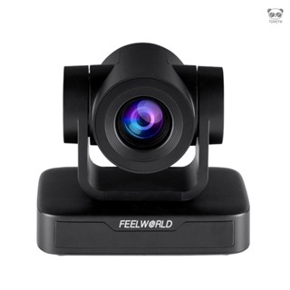 FEELWORLD USB10X PTZ頻道攝像頭 1080P會議攝像頭 直播攝影機 10倍光學變焦 即插即用 支援25