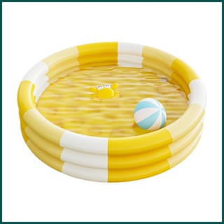 兒童充氣游泳池充氣家庭游泳池加厚水上玩具游泳墊洗澡嬰兒戶外 decfeyeph