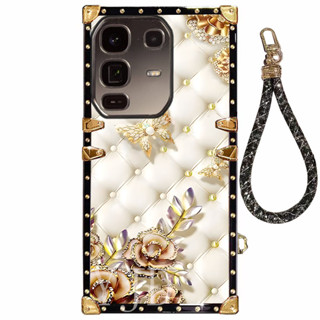 Infinix Note 50 Pro 優雅花朵系列手帶防摔手機殼 YJD 手機殼