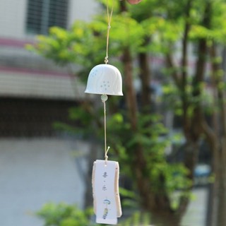 陶瓷櫻花風鈴掛飾日式和風家居裝飾臥室庭院#陶瓷櫻花風鈴掛飾日式和風家居裝飾臥室庭院