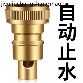 洗衣機水龍頭自動止水閥防止脫落水嘴轉接頭全銅專用家用4分配件