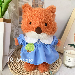🏷️臺灣出貨💫 娃衣 20cmjellycat18cm捲毛小狐狸毛絨玩偶公仔衣服 連衣裙娃娃圍巾 娃娃衣服 換裝配飾