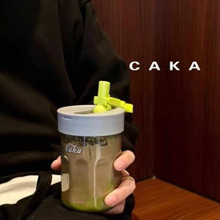 冰霸杯 保冰杯 caka扣扣杯吸管水杯女夏季高顏值杯子隨行杯便攜桌面杯ins仙女杯