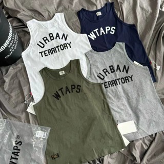 WTAPS日係軍事風格基礎字母印花打底背心夏季無袖男女款