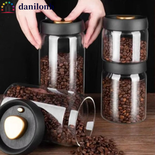 DANILO食品儲藏罐,清除防潮防溼咖啡豆罐,茶罐家用手動真空密封玻璃抽氣密閉容器廚房用