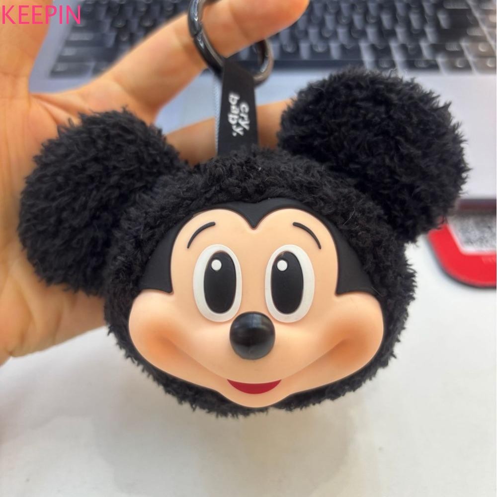 KEEPIN 米奇米妮娃娃公仔,卡通收藏品米奇米妮毛絨鑰匙扣,米奇米妮家庭汽車鑰匙圈情侶米奇米妮毛絨公仔背包裝飾