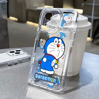 哆啦夢 哆啦A夢可愛透明手機殼適用於 IPhone 16 Pro Max 15pro 14 13promax 防震保護套