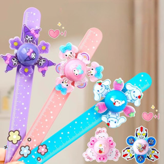 卡通 Kuromi My Melody LED 夜光趣味手錶兒童派對禮物夜光旋轉手鍊兒童生日禮物玩具
