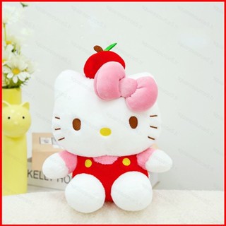 SQ5 蘋果 Hello Kitty 毛絨公仔女孩家居裝飾毛絨玩具枕頭靠墊兒童系列 QS5