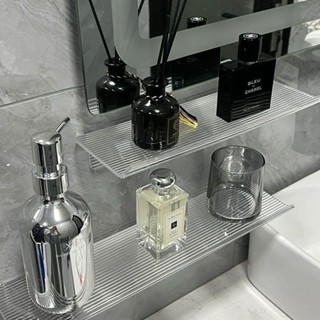 ✘鏡前置物架✘現貨 亞克力 浴室 置物架 衛生間 洗漱臺 鏡前 免打孔 馬桶壁掛墻上化妝品收納