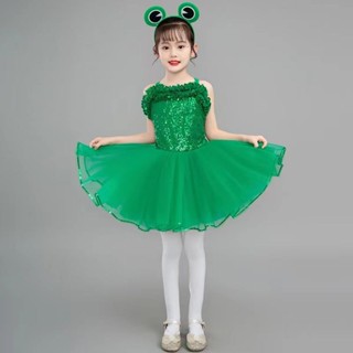 六一兒童小青蛙表演服快樂青蛙小跳蛙小蝌蚪找媽媽舞蹈動物表演服/6.3