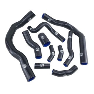 適用於 BMW MINI COOPER S R52 R53 01-06 的矽膠散熱器冷卻軟管套件(10 件)紅色/藍色/