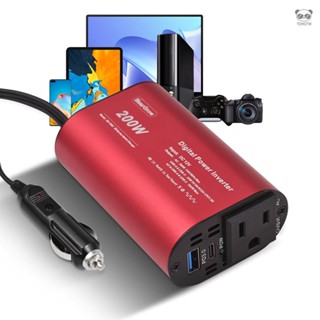200W汽車電源逆變器 電源轉換器 12V轉110V USB快充Type-c快充 電瓶車用逆變器 ES-155C-11