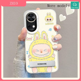 適用華為nova12手機殻彩銀榮耀200/100可愛拉布布支架