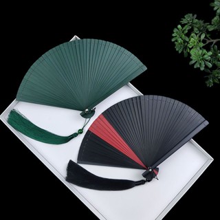 臺灣出貨古風紅黑色全竹摺扇鏤空折疊迷你扇子5寸風古典旂袍跳舞蹈扇