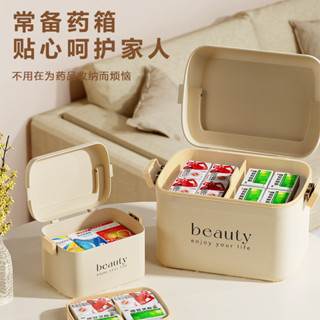 新品#手提塑膠多層藥盒便攜折疊儲物箱特大玩具箱收納整理箱醫藥箱家用4wu