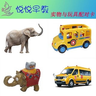 YOUPIN#實物與玩具配對兒童語言遲緩自閉癥孤獨癥訓練卡片ABA敎具6yy
