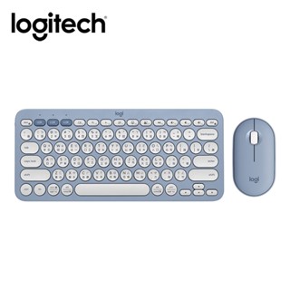 【Logitech 羅技】Pebble 2 Combo 無線藍牙鍵盤滑鼠組 午夜藍
