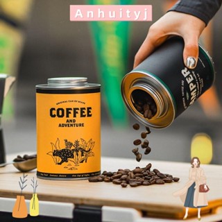 ANHUITYJ密封罐,便攜式保鮮咖啡豆儲存罐,高質量透氣性150克/200克鐵罐戶外露營