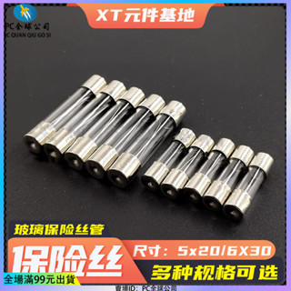 🔥臺灣出貨🔥玻璃保險絲管5x20mm車載點煙器1/2/5/10/15a記錄儀6*30充電器250V