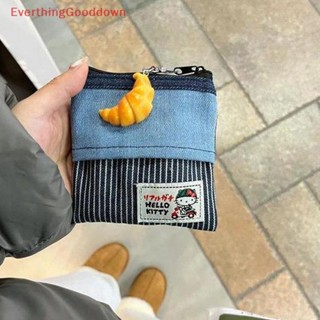 三麗鷗 Ed 卡通 Hello Kitty 零錢包 Sanrio 動漫 Kawali 牛仔收納包口紅耳機包便攜復古百搭收