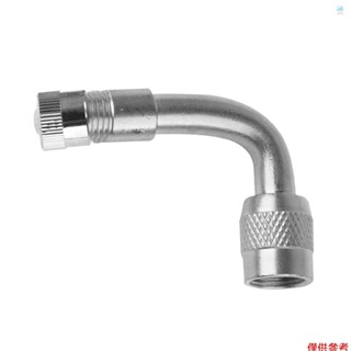 90 度黃銅空氣輪胎氣門嘴 Schrader 氣門桿,帶延長適配器,適用於汽車卡車摩托車
