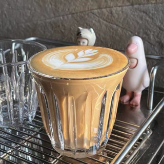 D0523-ins風美式拿鐵杯 冰咖啡杯 澳白杯 冷萃杯 200ml 古典複古Dirty咖啡杯 玻璃杯子 耐高溫玻璃杯