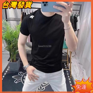【免運】[S-5XL] 男T恤 短袖 純棉 倒三箭立體矽膠 lng 男生上衣