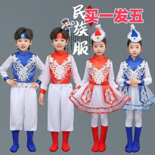 筷子舞馬蹄兒童節少數蒙古5.26表演服六一民族白馬舞蹈噠噠表演服