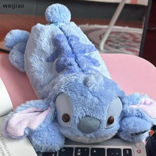 Wei Kawaii 可愛 Lilo Stitch 毛絨筆袋桌面收納筆袋書包學校辦公文具袋錢包兒童玩具禮物 ie