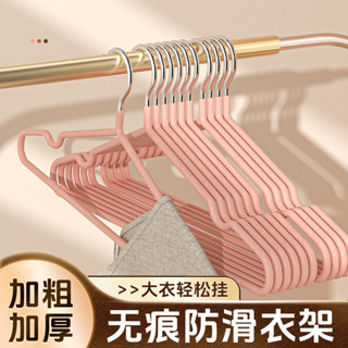 現貨速發 無痕防滑加粗不鏽鋼晾曬衣架 多功能家用成人衣服撐衣架 爆款熱賣出貨時間在24小時到48小時出貨