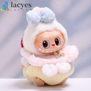 LACYES坐姿拉布時間布,手工製作的兔子麵包套裝拉布布娃娃的布料,DIY收藏17公分毛絨娃娃衣服