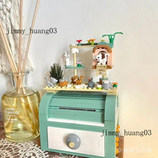 新品 免運🎀店鋪相容樂高積木拚裝鵝貓咪首飾盒戒指收納盒益智女神生日錶白禮物