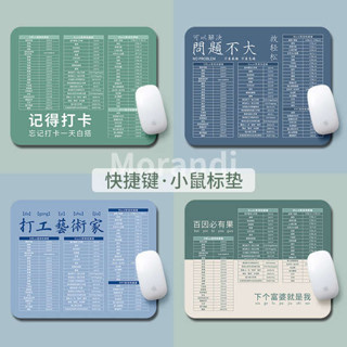 電競滑鼠墊 滑鼠墊 玻璃滑鼠墊 趣味文字滑鼠墊辦公快捷鍵大全簡約護腕墊男女生電腦鍵盤書桌墊子