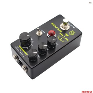 全新 MOSKYAudio FUZZ 吉他效果踏板 4 模式開關和音量/音色/保持控制緊湊型便攜式數字法茲吉他效果器效果