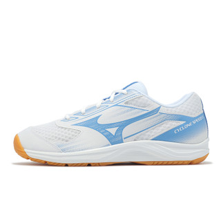 Mizuno 排球鞋 Cyclone Speed 5 男女鞋 白藍 膠底 入門款 美津濃 [ACS]V1GA258058