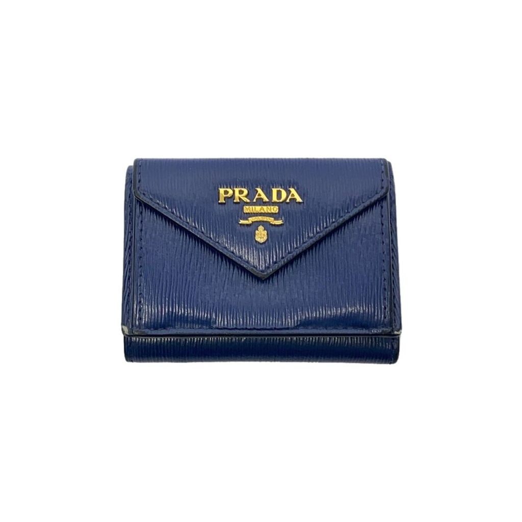 PRADA 普拉達錢包其他錢包皮革 NVY 女裝 1MH021 日本直送 二手