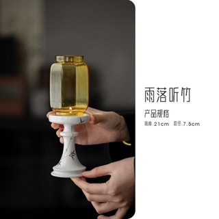 古風明清 中式禪意仿古燈罩擺件 茶室氛圍燈 ZU1T